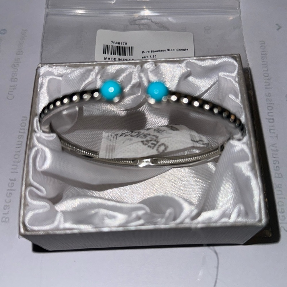 SLEEPING BEAUTY TURQUOISE BRACELET (CUFF), BANGLE, SIZE 7.25”